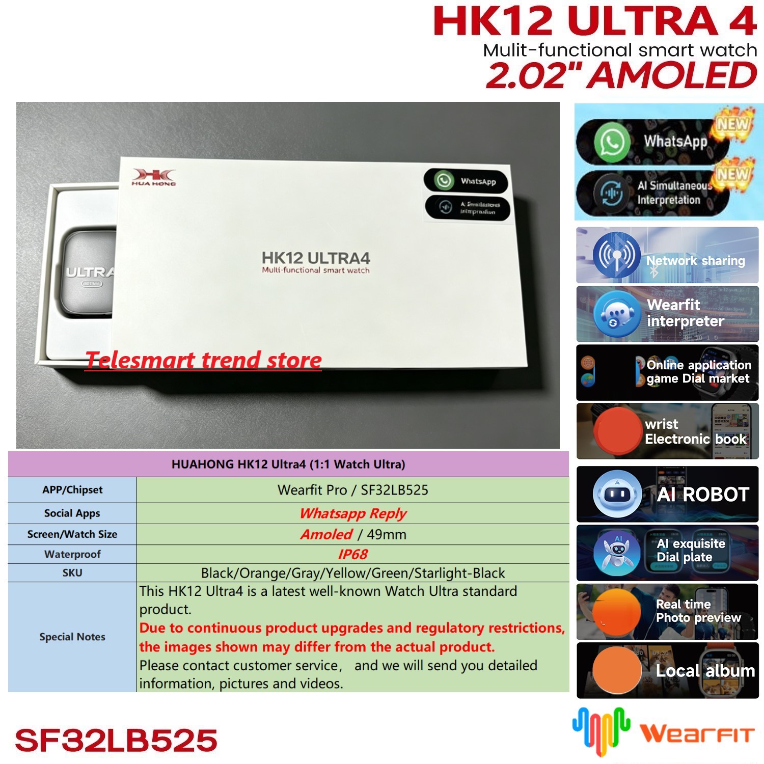 Smartwatch Nexus - ساعة ذكية هواهونغ أموليد HK12 Ultra4