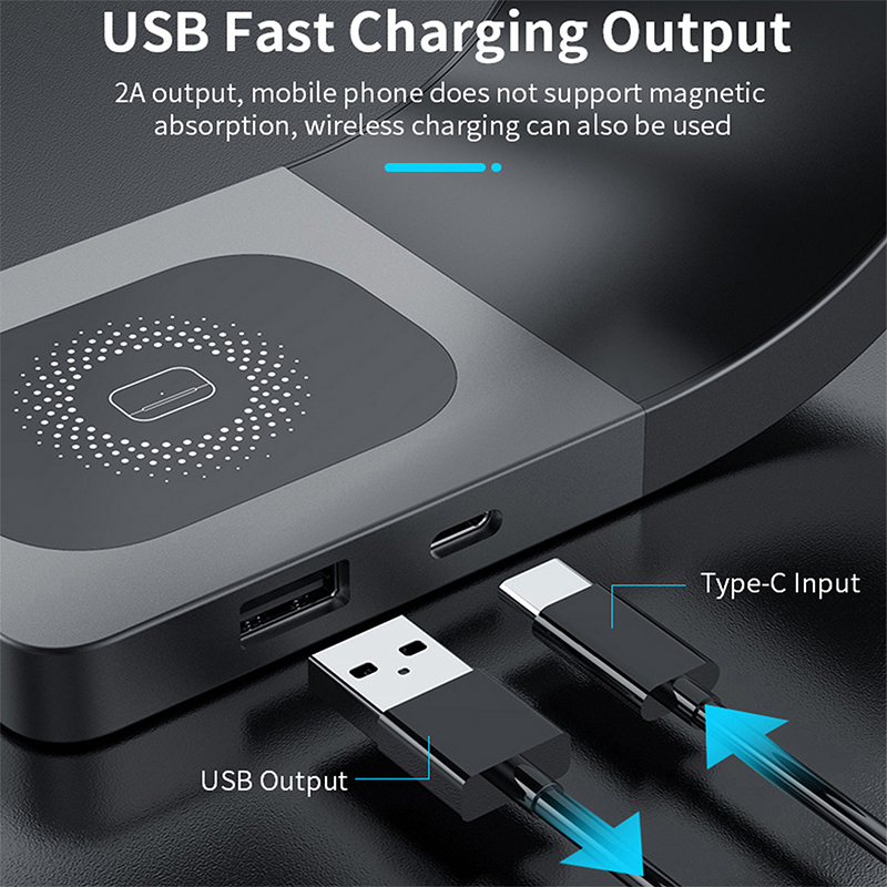 شاحن لاسلكي 4 في 1 بهيكل معدني - مراجعة Watch Charging Dock وسعره