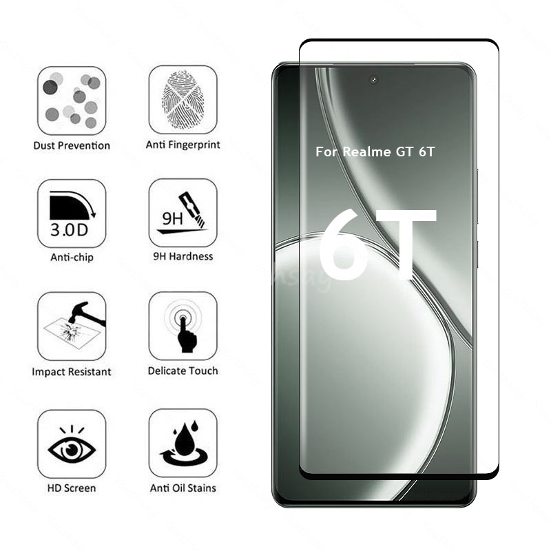 ل Realme GT 6T الزجاج ثلاثية ا - مراجعة Realme Gt 6 وسعره